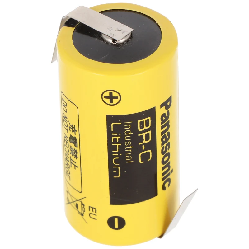 BR-C Panasonic Lithium Batterie Baby mit Lötfahnen in Z-Form, BR26500