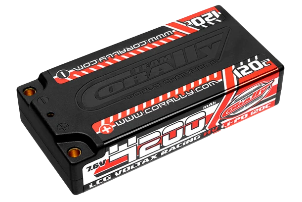 Team Corally C-49600 Voltax 120C Lipo Hv Battery 4200 Mah 7.6V Lcg Shorty 2S 4Mm Bullit