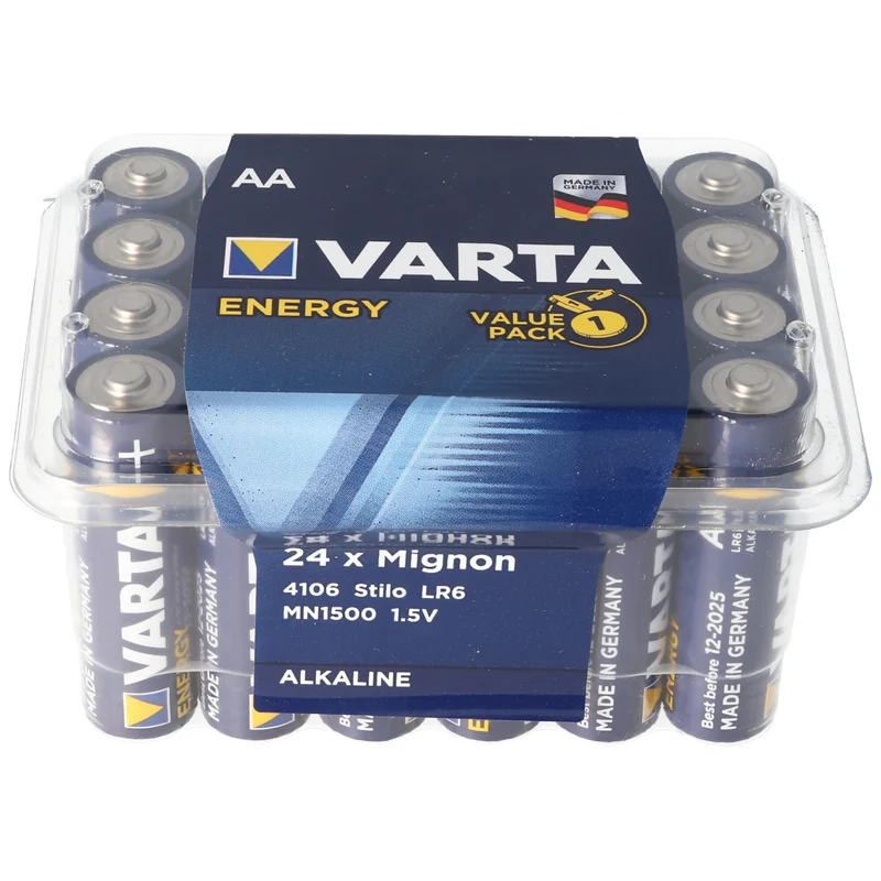 Varta AA Mignon LR6 Batterie inkl. Aufbewahrungsbox