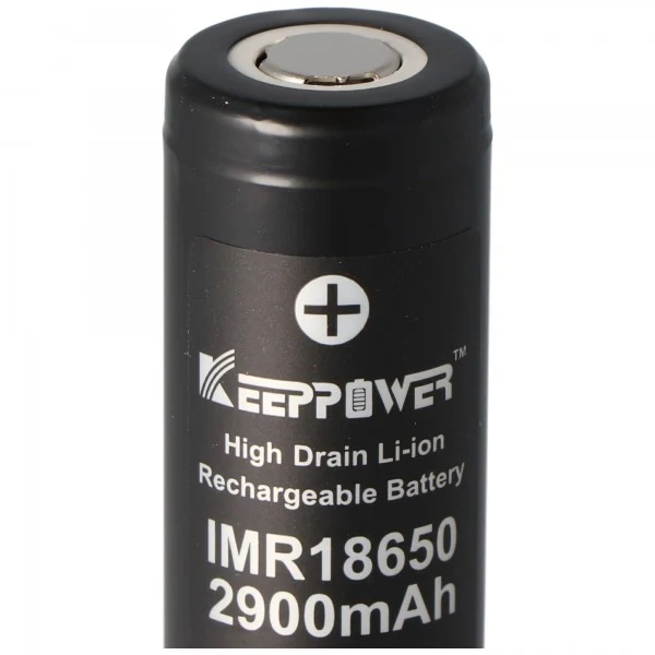 Keeppower IMR18650 3,7V 2900mAh 10A (Flat Top) Li-Ion Akku