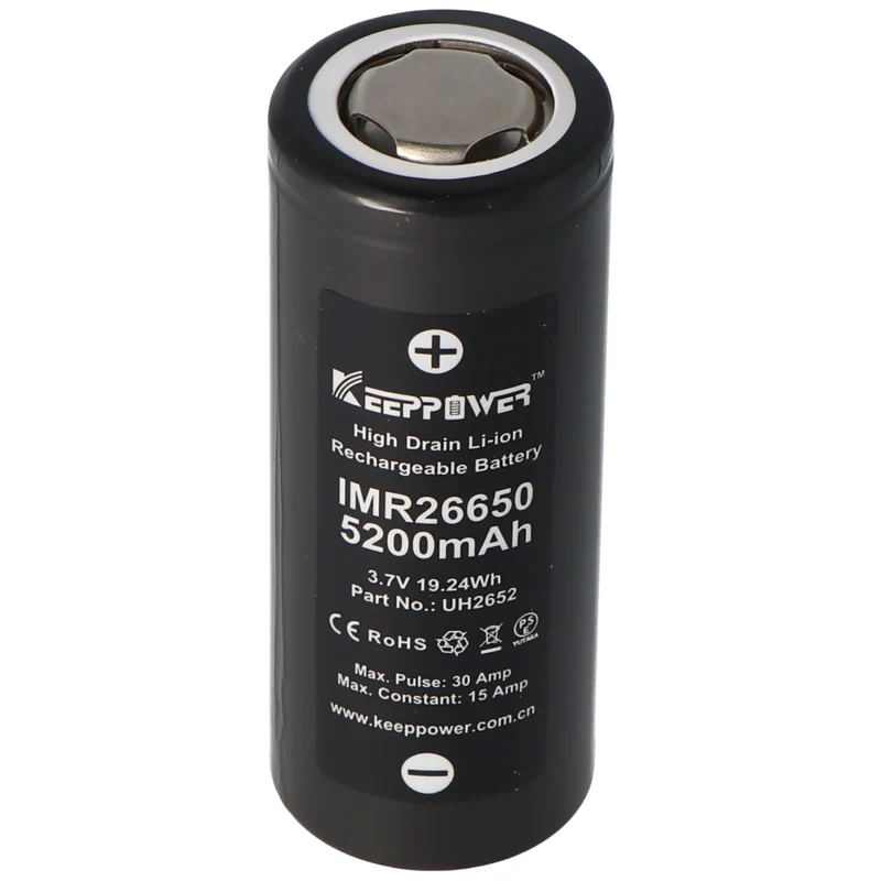 Keeppower IMR26650 3,7V 5200mAh Li-Ion Akku
