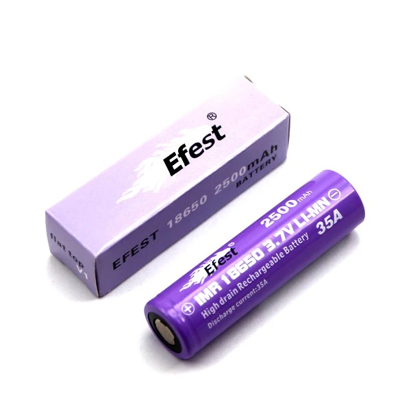 Efest IMR18650 2500mAh 3,6V - 3,7V (Flat Top) ungeschützt