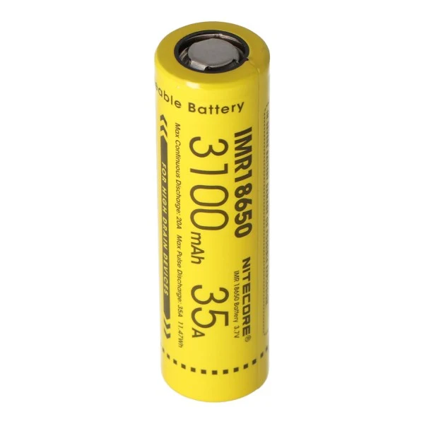 Nitecore 18650IMR 3,7V 3100mAh Li-Ion Akku (2 Stück)