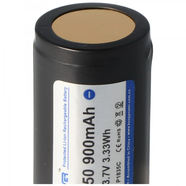 Keeppower 18350 3,7V 900mAh geschützt Li-Ion Akku