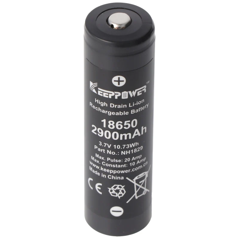 Keeppower IMR18650 3,7V 2900mAh Akku