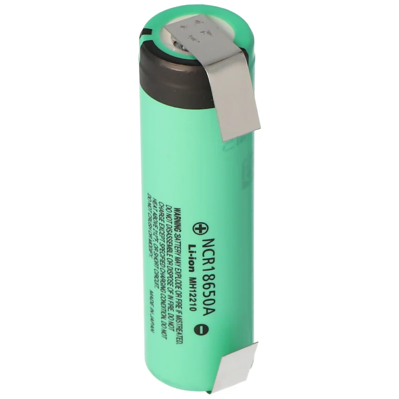 Panasonic NCR18650A 3,6V 3100mAh mit Lötfahne U Form