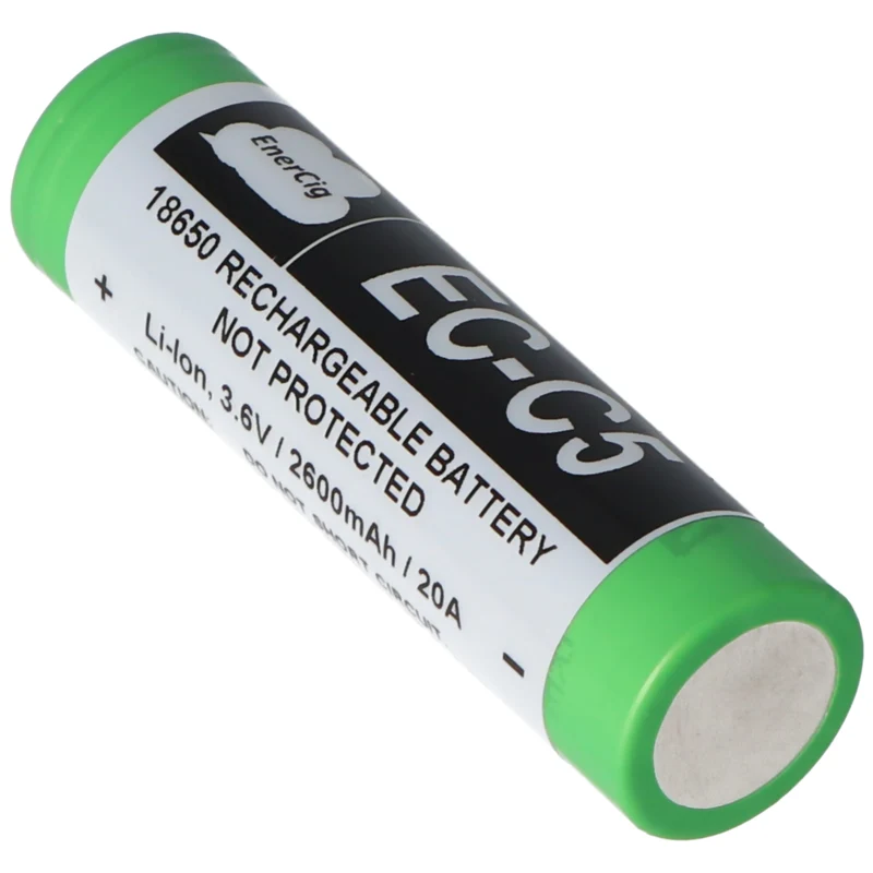 Enercig EC-C5 2600mAh 3,6 Volt bis 3,7V US18650VTC5 ohne Schutzschaltung