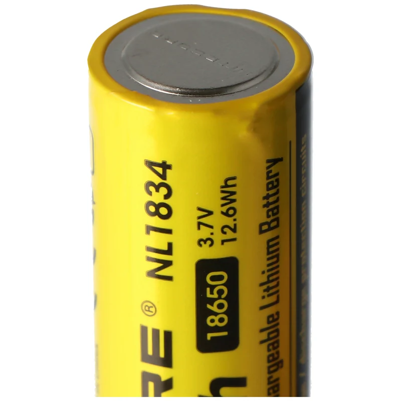 NiteCore Li-Ion-Akku 18650 - 3400mAh, 3,7V - NL189 - Abmessungen Ø 18mm x 69,14mm