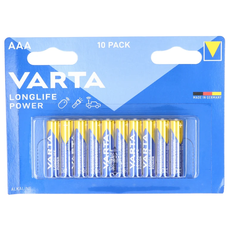 Varta Batterie Alkaline AAA LR03 1,5V Blister (10-Pack)