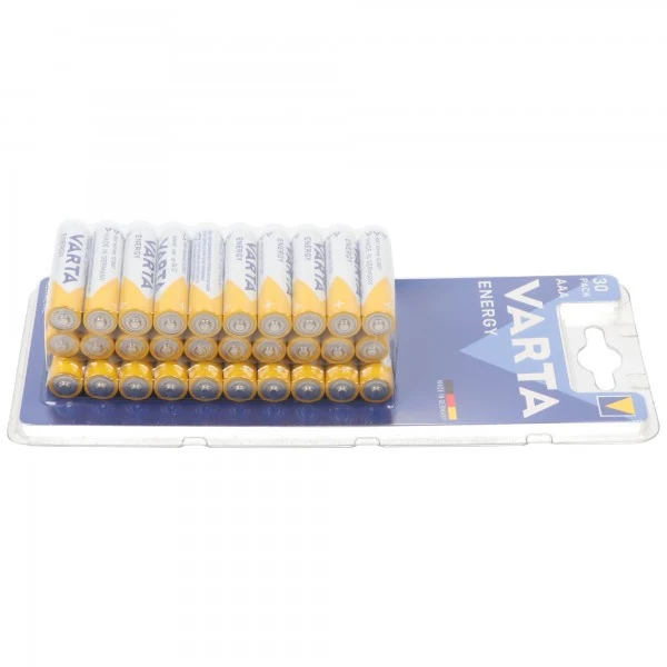 Varta Energy Batterie Alkaline Micro AAA LR03 1,5V 30er Pack