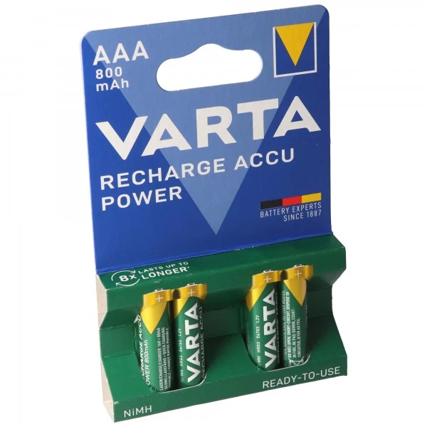 VARTA Ready2use Akku Micro/AAA 56703 800mAh 4er Pack