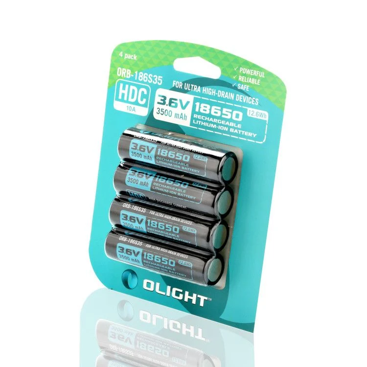 Olight 18650 HDC 3500 mAh Akku 4-er Pack