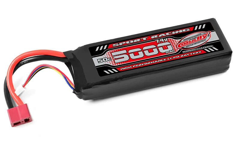 Team Corally Power Racing 2S 5000mAh 7,4V 50C T-Plug Semi-Soft Case LiPo Akku