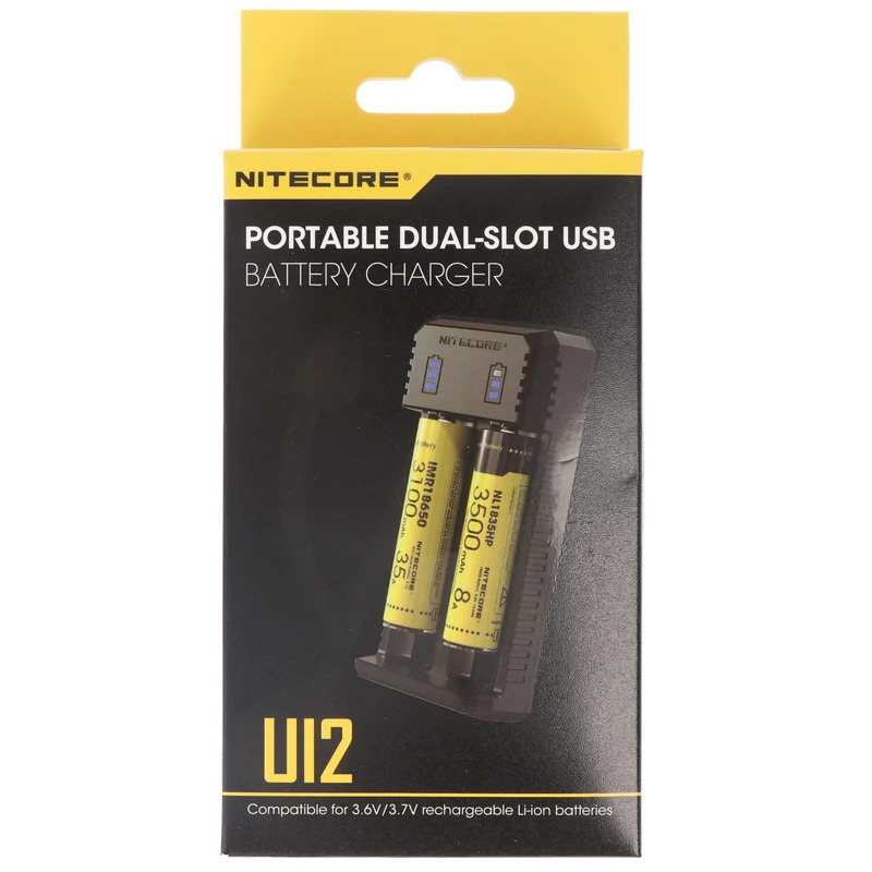 Nitecore 2fach USB-Ladegerät UI2 max. 800mAh 3 LED für 21700 max. 77-80mm