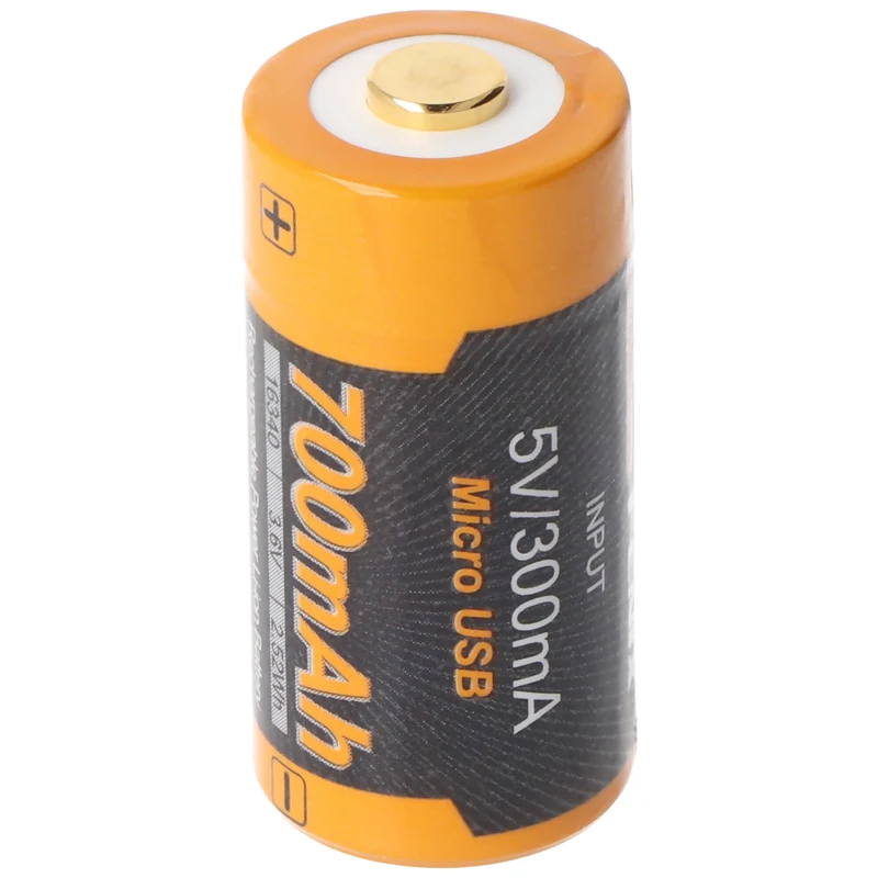 Fenix ARB-L16-700UP geschützter 16340 RC123A für PD25 PD22UE micro USB Li-Ion Akku