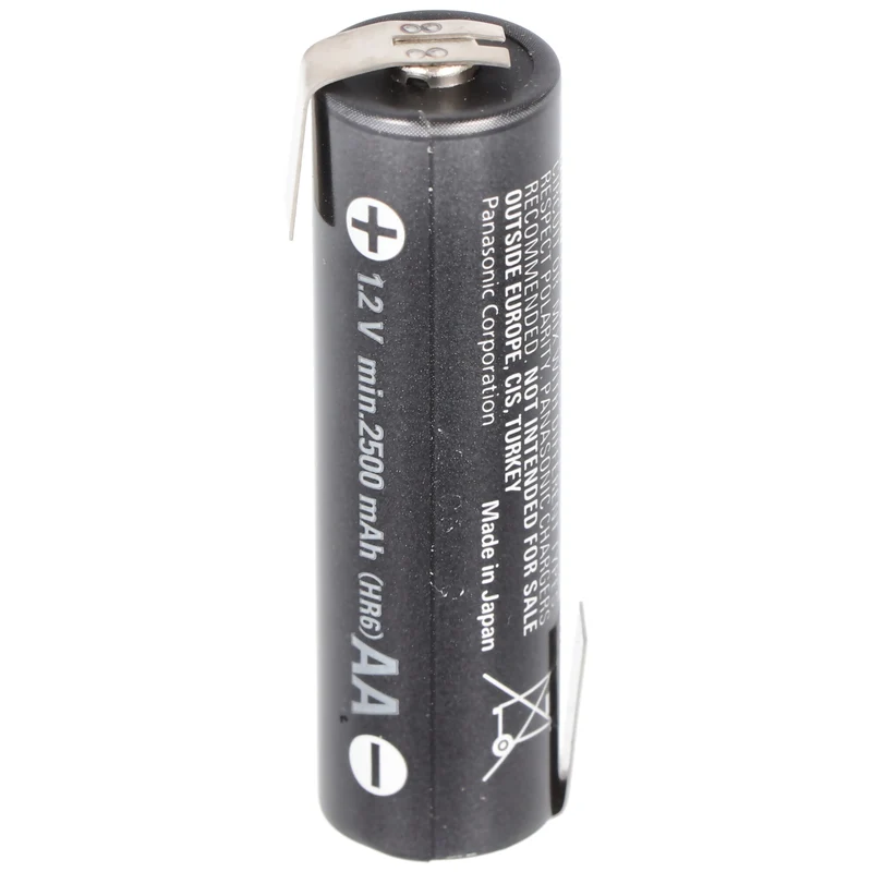 Panasonic Ready2use AA 2500mAh Akku Mignon AA NiMH Lötfahne Z-Form