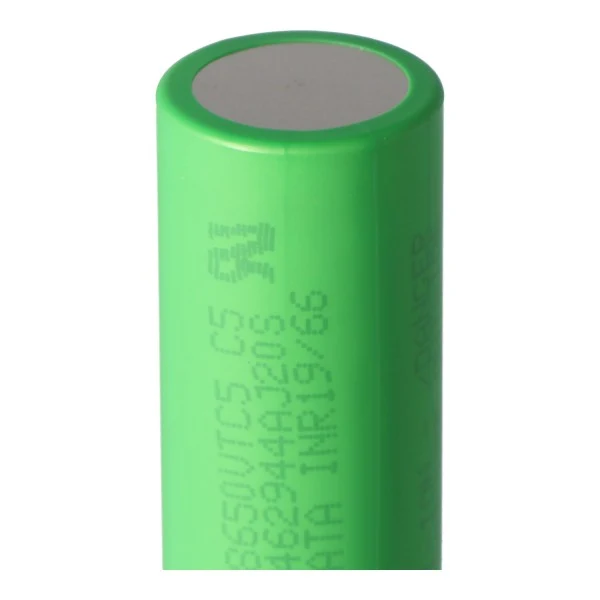 Sony Konion US18650VTC5 - 2600mAh, 3,6V - 3,7V min. 2500mAh typ. 2600mAh maximal 30A Stromabgabe (Flat Top) inkl. Akkuschutzbox