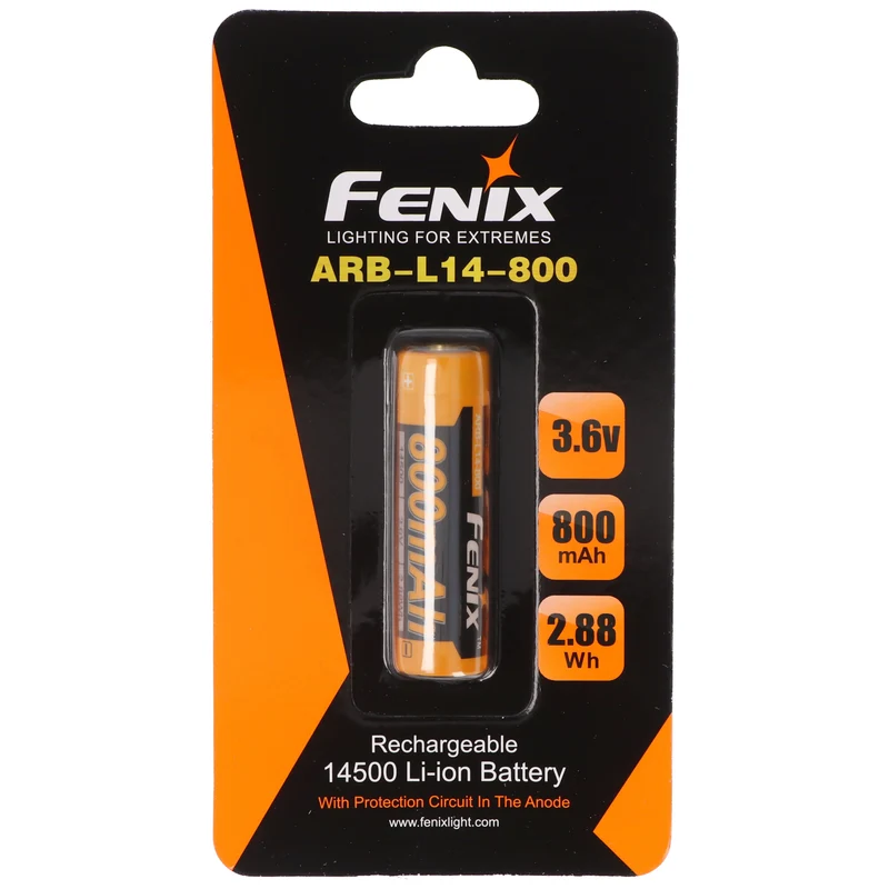 Fenix ARB-L14-800 14500 Mignon AA 3,7V 800mAh geschützt Li-Ion Akku