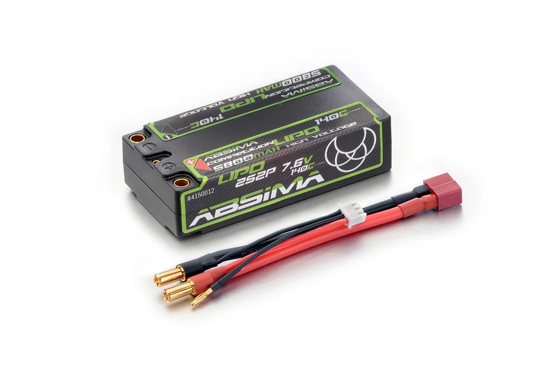 Absima Competition Lipo Shorty 5800mAh 140C 2S2P HV HC 5mm