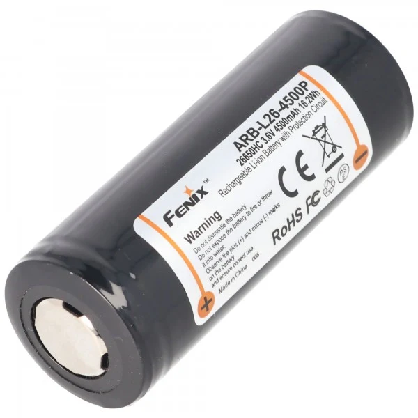 Fenix PD40R 26650 3,7V 4500mAh geschützt Li-Ion Akku