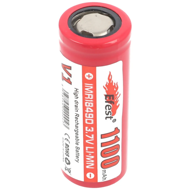 Efest IMR 18490 V1 3,7V 1100mAh Flattop Li-Ion Akku