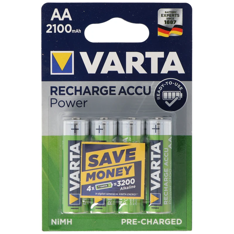 VARTA Ready2use Akku Mignon/AA 56706 4er Pack 2100mAh