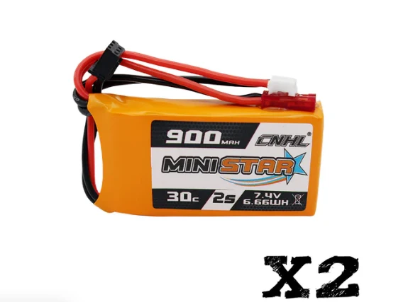 CNHL MiniStar 2S 900mAh 7,4V 30C PH2.0 Lipo Akku (2 Stück)