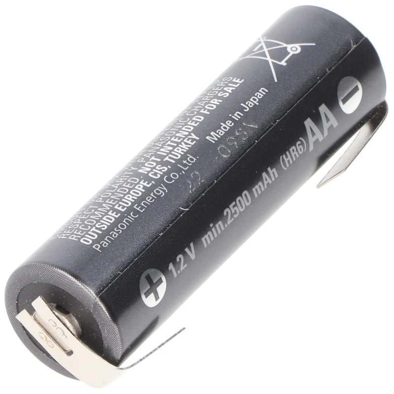 Panasonic Eneloop Pro Mignon Akku BK-3HCCE NiMH 1,2Volt 2500mAh mit Lötfahne U