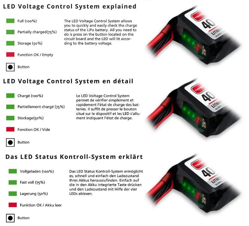 Absima Team Orion LiPo 1300mAh 3S 11,1V 50C JST
