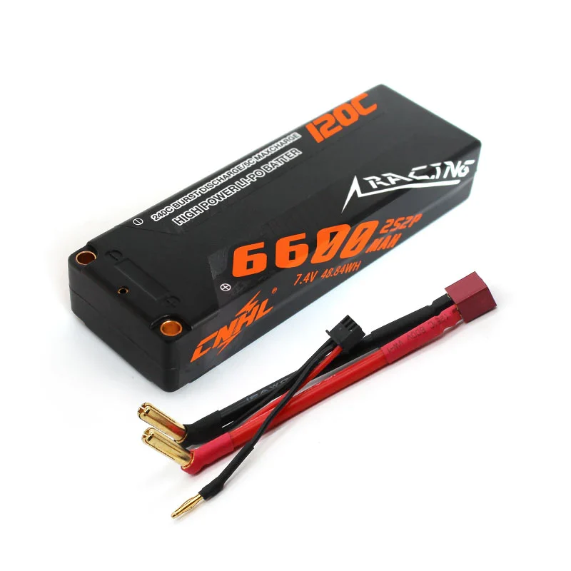 CNHL Racing Series 2S 6600mAh 7,4V 120C Hardcase T/Dean-Stecker Lipo Akku