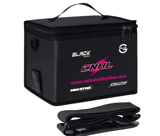 CNHL Lipo Safe Bag schwarz mit Tragegurt