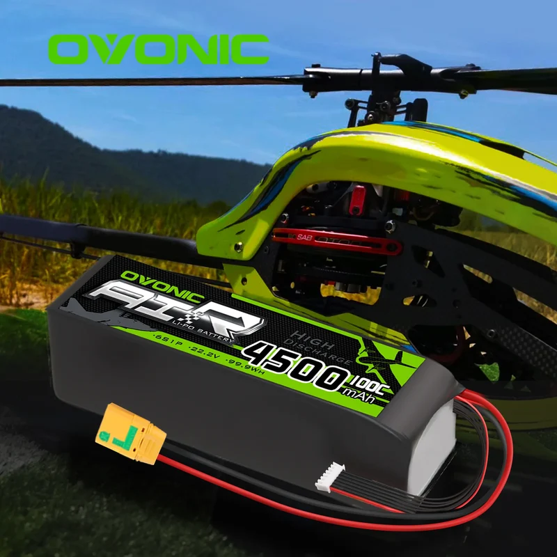 Ovonic Air 6S 4500mAh 22,2V 100C XT90 RC Car Flugzeug Helikopter LiPo Akku