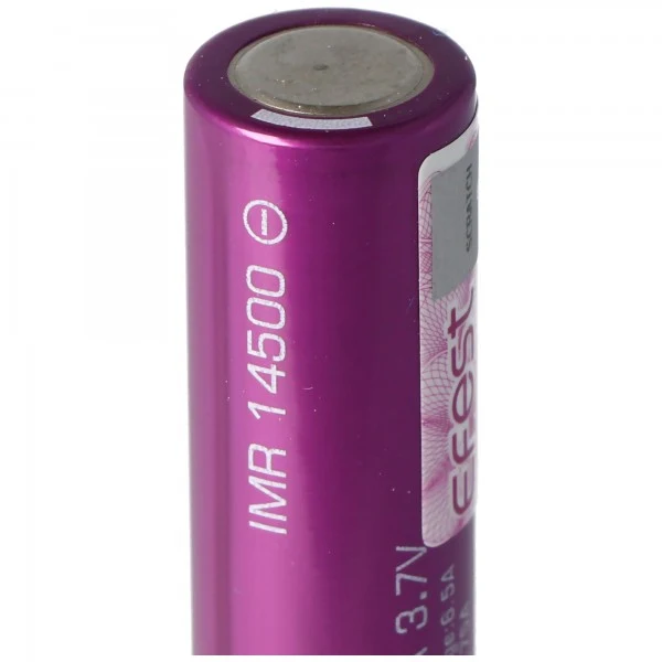 Efest IMR 14500 3,7V 650mAh (Pluspol flach) Li-Ion Akku