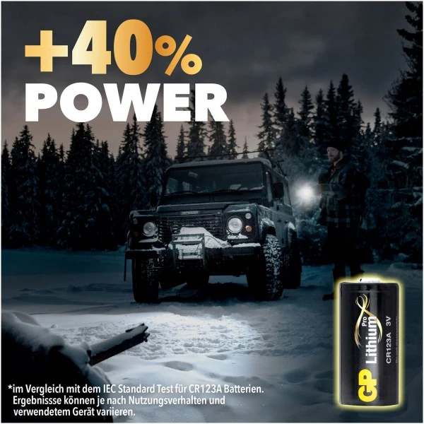 GP Batteries CR123A Batterie GP Lithium Pro 3V 1500mAh