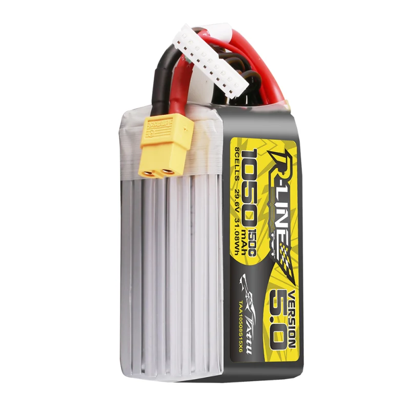 Tattu R-Line Version 5.0 8S 1050mAh 29,6V 150C 8S1P XT60 Lipo Akku