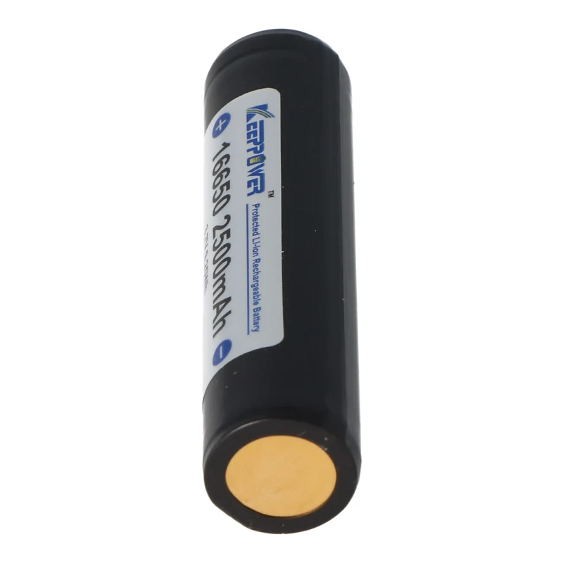 Keeppower 16650 3,7V 2500mAh geschützt Pluspol erhöht UR16650ZTA Li-Ion Akku