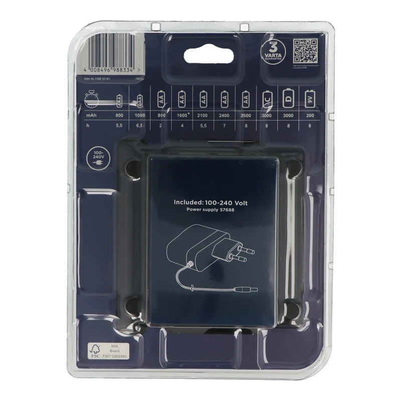 Varta Akku NiMH Universal Ladegerät LCD für AA/AAA/C/D/9V