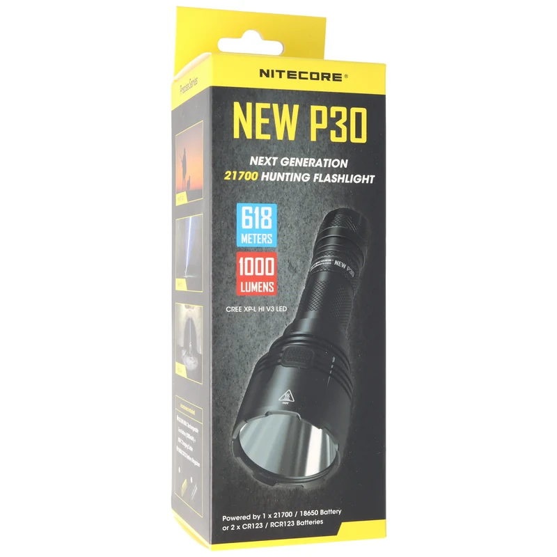 Nitecore LED-Taschenlampe P30 inkl. 5000mAh NL2150R Akku