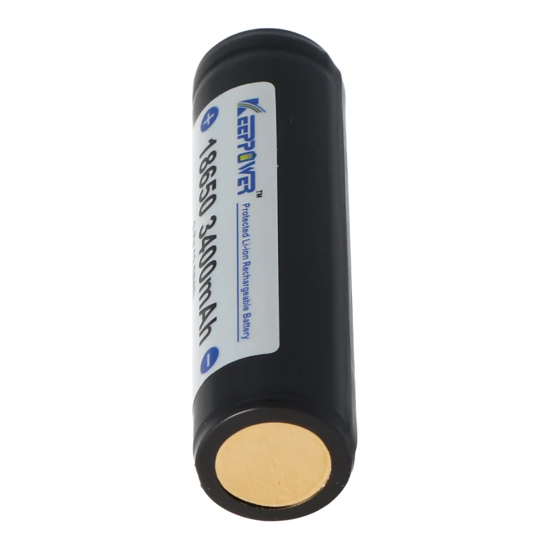 Keeppower 18650 3400mAh 3,7V Li-Ion Akku geschützt Flat Top