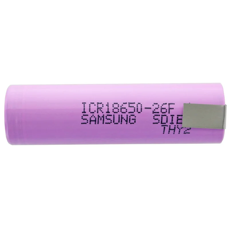 Samsung ICR 18650 26F 2600mAh 3,7V Lötfahne Z-Form