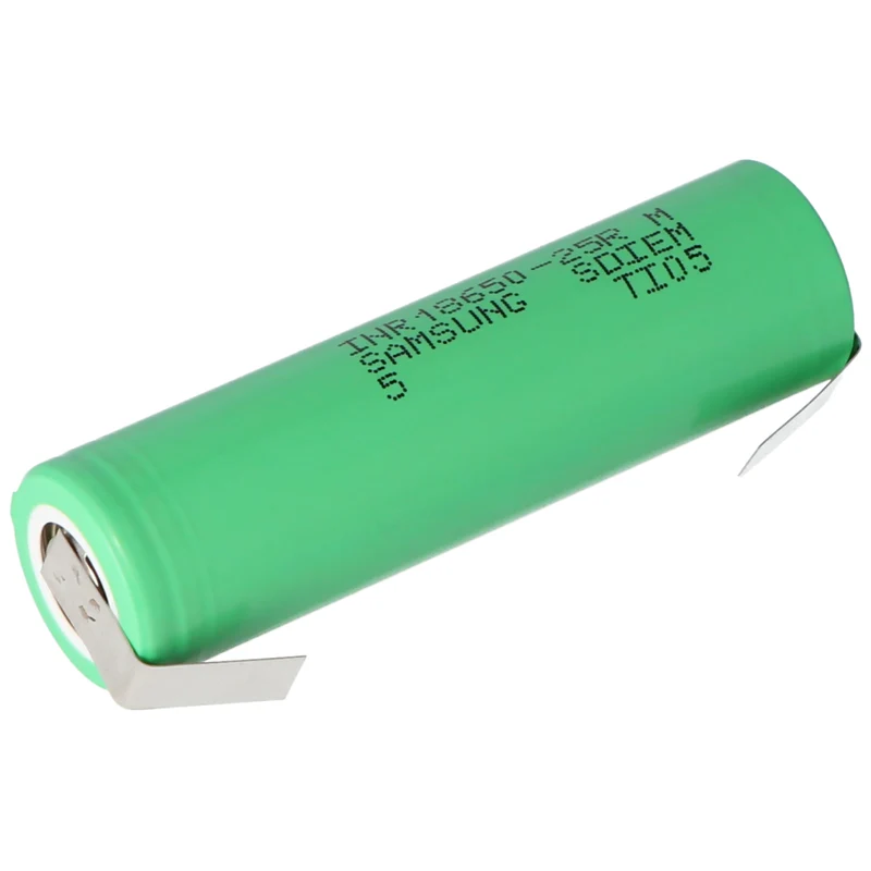 Samsung INR18650-25R 2500mAh 3,7V ungeschützt Lötfahne U Form