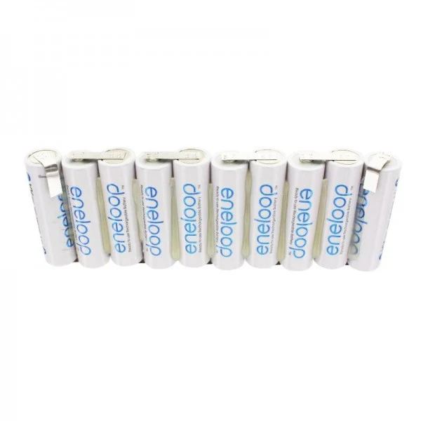 Panasonic eneloop Standard 12 Volt AkkuPack 2000mAh, mit Lötfahnen