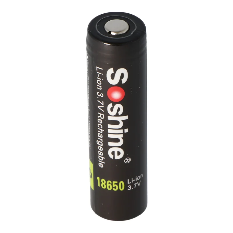 Soshine 18650 3400mAh 3,6V-3,7V Li-Ion Akku PCB geschützt Panasonic Zelle