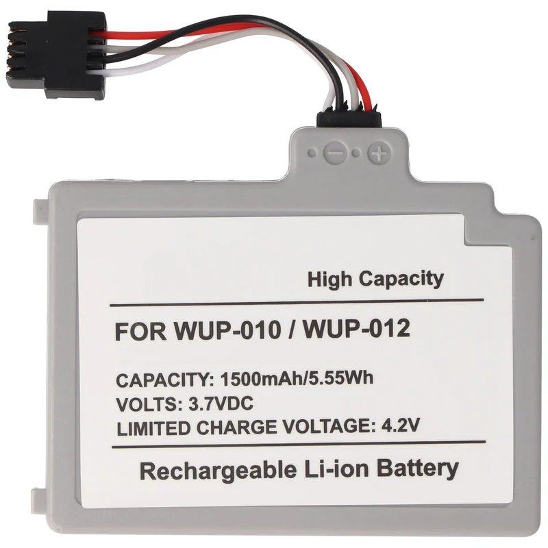 AccuCell Akku Wii U GamePad Akku WUP-012 WUP-010 Wii U 3,7V 1500mAh