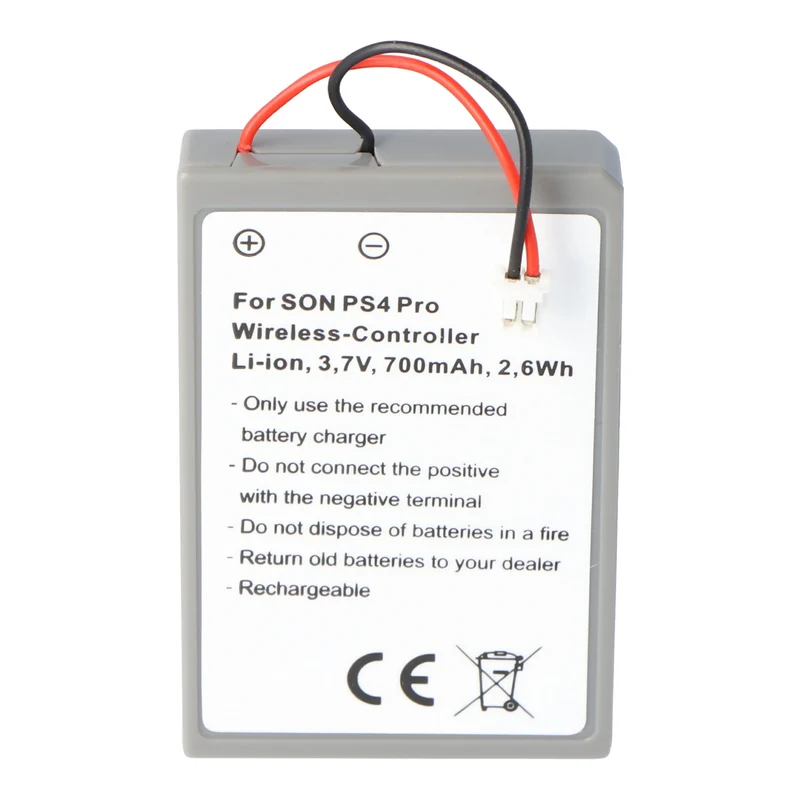 AccuCell Akku Sony PS4 Pro Wireless-Controller Li-Ion Akku neuem Stecker 3,7V 700mAh