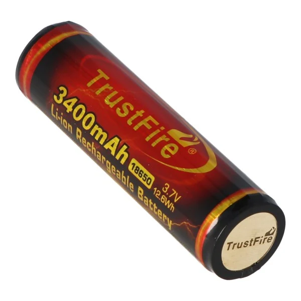Trustfire 18650 3400mAh 3,6V - 3,7V PCB geschützter Li-Ion-Akku