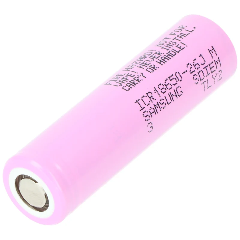 Samsung ICR18650-26J 2600mAh, 3,6V - 3,7V ungeschützt