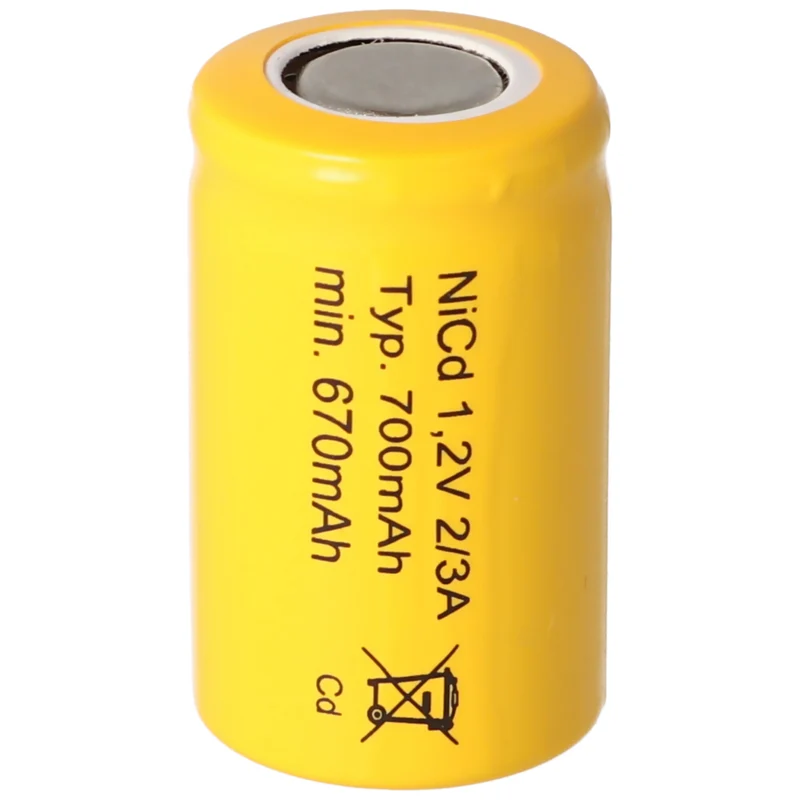 Accuell KR-600AE 1.2V 700mAh NiCd Akku 2/3A