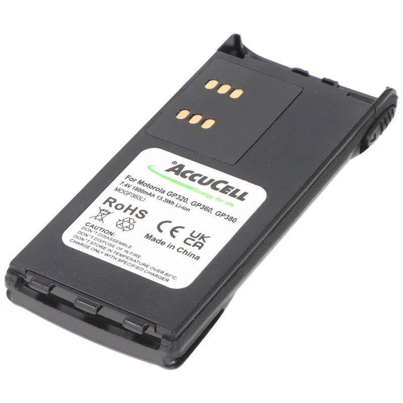 AccuCell Akku für Motorola GP320, GP340, GP360, HNN9008 1800mAh