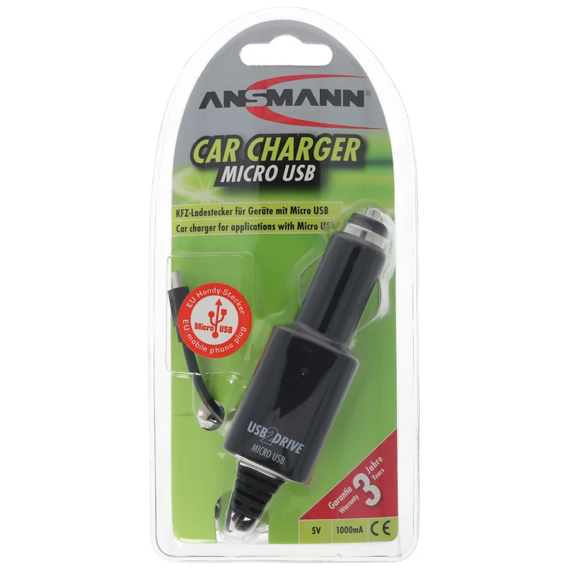 Ansmann Carcharger Micro USB KFZ-Ladegerät
